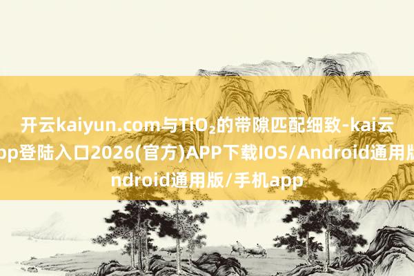 开云kaiyun.com与TiO₂的带隙匹配细致-kai云体育网页app登陆入口2026(官方)APP下载IOS/Android通用版/手机app
